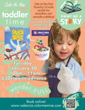 Load image into Gallery viewer, Toddler Tuesdays! Storytime, Painting AND SNACK TIME!