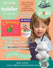 Load image into Gallery viewer, Toddler Tuesdays! Storytime, Painting AND SNACK TIME!
