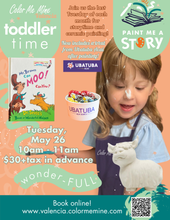 Load image into Gallery viewer, Toddler Tuesdays! Storytime, Painting AND SNACK TIME!