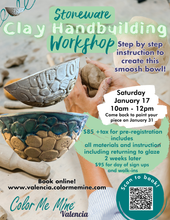 Load image into Gallery viewer, Clay Handbuilding Workshop
