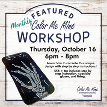 Load image into Gallery viewer, Featured Workshop - Skeleton Hand Plate
