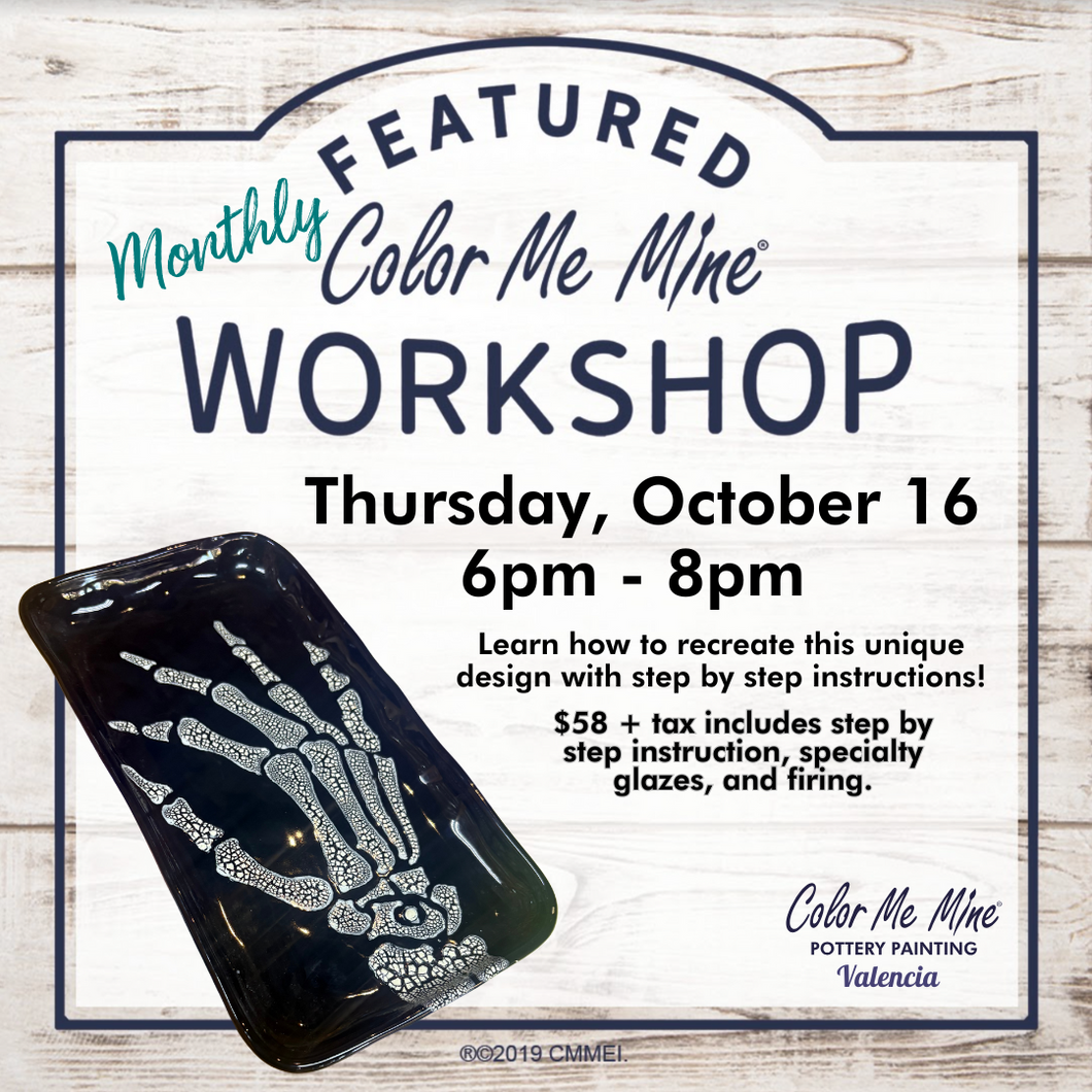 Featured Workshop - Skeleton Hand Plate