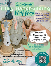 Load image into Gallery viewer, Clay Handbuilding Workshop
