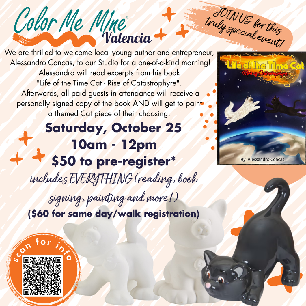 READ AND PAINT WITH ALESSANDRO CONCAS - youth author and entrepreneur!