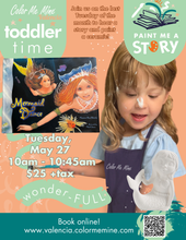 Load image into Gallery viewer, Toddler Tuesdays! Monthly Storytime and Ceramic Painting!
