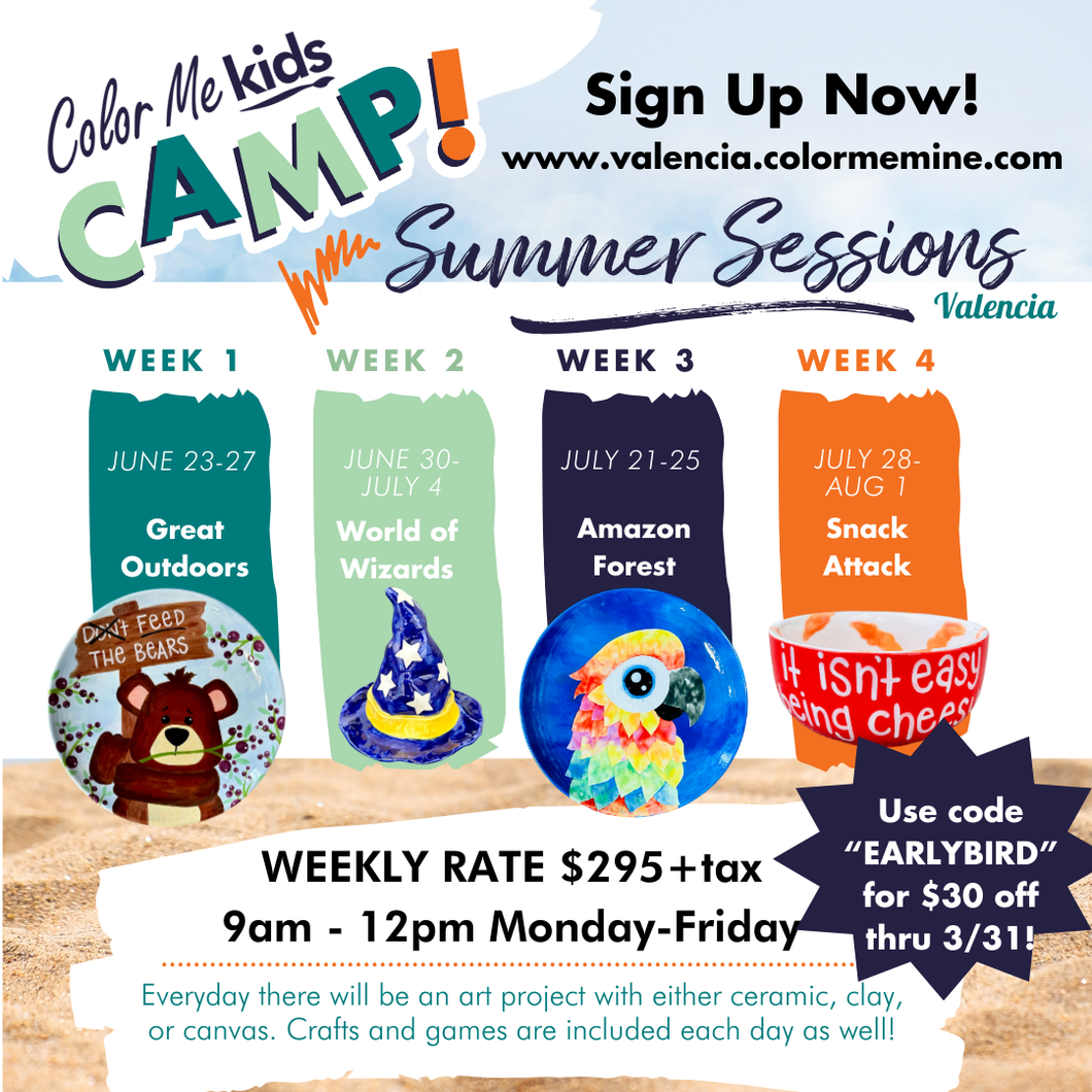 Summer 2025! 4 Weeks of Fun Workshops Monday-Friday 9-12