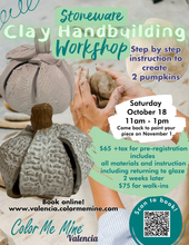 Load image into Gallery viewer, Clay Handbuilding Workshop
