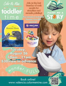 Toddler Tuesdays! Storytime, Painting AND SNACK TIME!