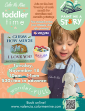 Load image into Gallery viewer, Toddler Tuesdays! Storytime, Painting AND SNACK TIME!
