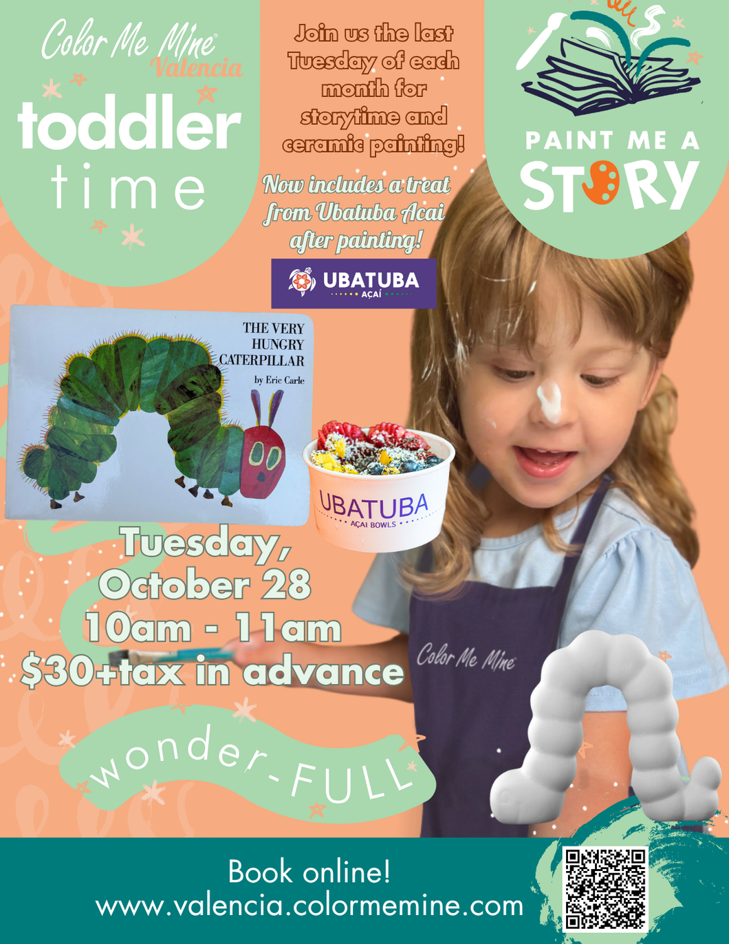 Toddler Tuesdays! Storytime, Painting AND SNACK TIME!